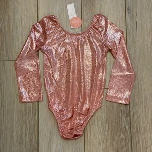 Bailey’s Blossoms Long Sleeve Sparkly Leotard